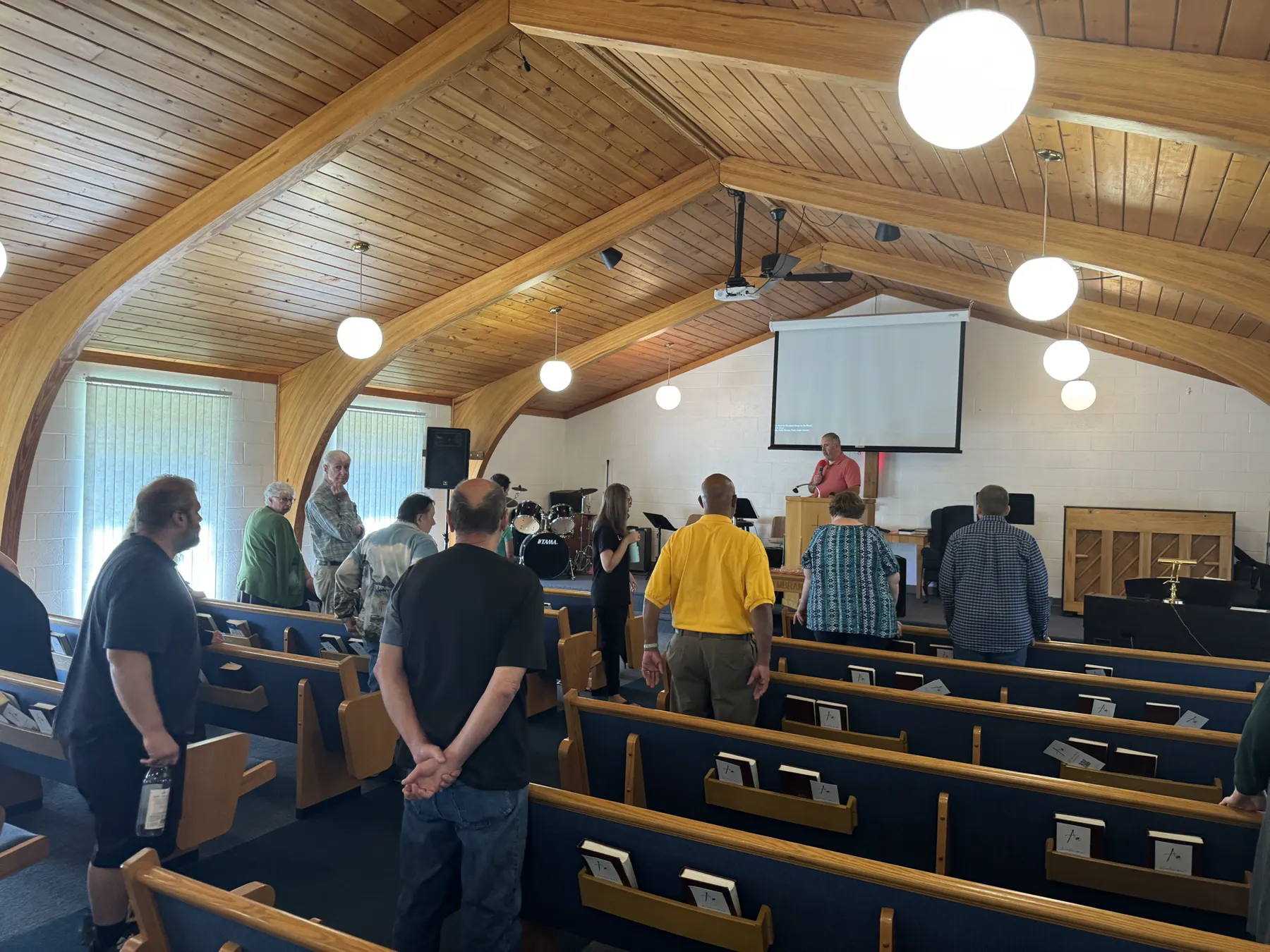 Men connecting at church